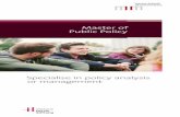 Master of Public Policy - Hertie School of Governance · PDF file4 A cutting-edge programme for tomorrow’s leaders The MPP is an academically demanding degree pro-gramme with a hands-on