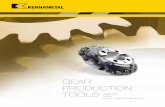 Gear Production tools - · PDF fileYour trusted partner for gear production tools also offers roughing and finishing gashers for internal and external gears, ... Basic Rack Profiles