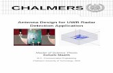 Antenna Design for UWB Radar Detection Applicationpublications.lib.chalmers.se/records/fulltext/133826.pdf · Antenna Design for UWB Radar Detection Application Master of Science