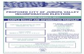 PROPOSED CITY OF JURUPA VALLEY … Ballot.pdf · puede obtenerse en la oficina del Registro de ... G. "MARCOS" ENRIQUEZ ... find the reorganization including incorporation of the