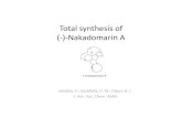 Total synthesis of (‐)‐Nakadomarin A · PDF fileTotal synthesis of ... furan ring Limited ... Synthesis of fragment 8