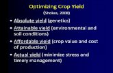 Optimizing Crop Yield - cropsci.ncsu.edu tend to occur in runs within a row. ... Peanut Cultivar Development ... Cotton 2001-09, 2011 9 30 1 to 54