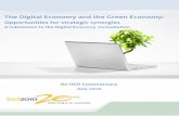 The Digital Economy and the Green Economy: Opportunities ... · PDF fileThe Digital Economy and the Green Economy: Opportunities for strategic synergies An IISD Commentary 1 Executive
