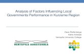 Analysis of Factors Influencing Local Governments ... · PDF fileAnalysis of Factors Influencing Local Governments Performance in Kurzeme Region ... •EU legal acts and regulations