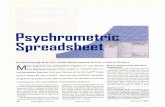 Psychrometric Spreadsheet (January 2006) - · PDF fileFor moist air, the wet-bulb temperature measured by the proper use of a psychrometer closely approximates the thermodynamic wet-bulb