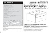 Replacement Parts Guía de Instalación Guide d’ · PDF fileInstallation Guide Guía de Instalación ... Secure the supports with construction adhesive and screws. (not provided).