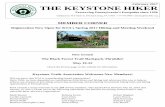 THE KEYSTONE HIKER - Keystone Trails · PDF fileJames Henry Robert Higham Laura Houck Matt Kurowski Samuel Lapp Ken Martin . The Keystone Hiker: February 2017 Kristin Omlor ... The