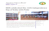KKM celebrated the 70th Independence Day of India with Pridekkmkapadwanj.org/KKMTimesVol2Issue1.pdf · િવાન વાહ અન ે સામાય વ ાહન ી પ રામ