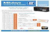 DIGITAL READOUT (DRO) Accurate, yet Affordable. Flyer… · Mitutoyo’s Linear Scale System tightly couples linear scale units with dedicated Digital Readout (DRO) ... $128 $95.40