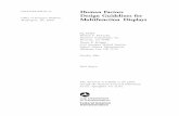 Human Factors Design Guidelines for Multifunction Displays · PDF fileDOT/FAA/AM-01/17 Sig Mejdal Michael E. McCauley Monterey Technologies, Inc. Monterey, CA 93940 Dennis B. Beringer