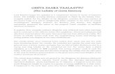GEETA SAARA TAALAATTU - · PDF filealong with other pure Advaitic Tamil works like Kaivalya Navaneetham, Sasivarna Bodham, Jnana Vasishtam etc. In addition, it happens to be the only