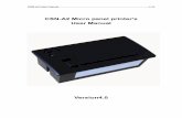 CSN-A2 Micro panel printer's User Manual - Adafruit …User+Manual.pdf · CSN-A2 Micro panel printer's User Manual ... 1 LED 2 +3.3V 3 +3.3V ... 28 VH Power supply for thermal head