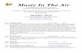 Music In The Air - · PDF fileMusic in the Air – October 2012 ... (Guitar Extra), and ―one of the greatest living acoustic blues artists‖ (Blues Revue), ... shadows and legends.‖