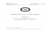 Manual of Naval Preventive Medicine Chapter 6 WATER · PDF fileManual of Naval Preventive Medicine Chapter 6 ... Chlorine Dosage Calculator for 5% Liquid Sodium Hypochlorite ... 6-2