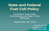State and Federal Fuel Cell · PDF fileState and Federal Fuel Cell Policy Hydrogen Fuel Cells: Technology and State Policy Webinar September 28, 2010 Jennifer Gangi Program Director