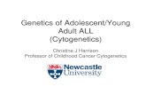 Genetics of Adolescent/Young Adult ALL … of Adolescent/Young Adult ALL (Cytogenetics) ... NUP214-ABL1 3% 3%. ... Infection following BMT One BM relapse Post BMT 9yr, Female