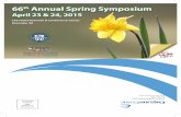 66th Annual Spring Symposium - cmetracker.netcmetracker.net/CARILION/Files/Brochures/13629.pdf · 66th Annual Spring Symposium Registration ... (Indicate which day(s) you will be