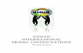 INDIAN INTERNATIONAL MODEL UNITED NATIONS · PDF filecommittee’s opinion on such an issue. ... For DPS School,Surat ©Aufklaren Events LLP d. Point of Information: This is a point