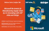 Microsoft Re-invents Its Manufacturing Supply Chain by Co ... · PDF fileGeneral Manager of SAP Ariba’s Direct Spend ... Channel Portal Universal Store . ... Receive Delivery for