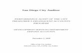 San Diego City Auditor · PDF fileSan Diego City Auditor ... 2009 and SAP beginning July 1, 2009. See DSD Information Bulletins 503 and 504 for required deposit amounts and balances.