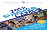 SFHSSummerCamps2018 Brochure v6 · PDF filetrumpet, guitar, bass guitar, piano, and ... Frozen, Pirates of the Caribbean, other Disney ... hands-on labs as they use the scientiﬁ