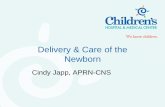Delivery & Care of the Newborn - Creighton  · PDF fileduring newborn resuscitation are based on Respirations, Heart Rate, and Color