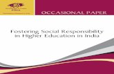Fostering Social Responsibility in Higher Education in · PDF fileParticipatory Research in Asia Fostering Social Responsibility in Higher Education in India 2 Preface The 12th Plan