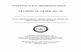 TECHNICAL GUIDE NO. 20 · PDF fileArmed Forces Pest Management Board . TECHNICAL GUIDE NO. 20 ***** PEST MANAGEMENT OPERATIONS IN MEDICAL TREATMENT FACILITIES