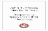 John T. Magee Middle School - Round Lake School District T Magee RTI handbook-2.pdf · John T. Magee Middle School Response to ... Signing an assignment notebook ... Each test (also