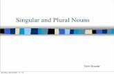 Singular and Plural Nouns - Norwell High · PDF fileMost nouns become plural by adding “s”. ... monkey monkeys 6. Some nouns do not change when making ... Singular and Plural Nouns