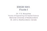 ENGR 5961 Fluids I · PDF file9 Introduction • In Fluid Mechanics we are considering the behavior of fluids in motion (dynamics) and at rest (hydrostatics): – Fluid statics: typically