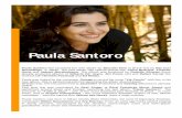 Paula Santoro - · PDF filePaula Santoro Paula Santoro has ... composers Milton Nascimento and Ary Barroso. ... Fernando Brant-25 Anos de Travessia (1994) á track O Medo de Amar e
