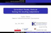 Generalized Penalty Methods Solving the resulting · PDF fileIntroduction Newton's method with line search Newton's method with smoothed Newton step Generalized Penalty Methods Solving