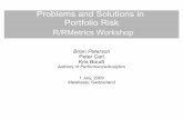 Problems and Solutions in Portfolio Risk - Rmetrics · PDF fileProblems and Solutions in Portfolio Risk Brian Peterson Peter Carl Kris Boudt Authors of PerformanceAnalytics 1 July,