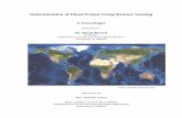 Determination of Flood Extent Using Remote Sensingmdzahidu/flood_mapping.pdf · Determination of Flood Extent Using Remote Sensing A Term Paper ... water level measurements and ...