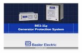 Generator Protection System - Washington State University · PDF fileBE1-11g • Front panel USB port— no more 9-pin cables and settings • Rear panel RS-485 port • Rear panel