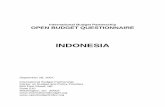 INDONESIA -   · PDF fileE-mail: rsumindar@bdg.centrin.net.id. 2. International Budget Partnership . OPEN BUDGET QUESTIONNAIRE. INDONESIA