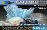 Deposits - ukge. · PDF fileIn this issue: • Dinosaur footprints on the Isle of Skye, Scotland • The weird world of fossil worm cocoons • Recent finds • Fossil folklore: ammonites