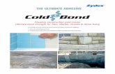 THE ULTIMATE ADHESIVE -  · PDF fileE-mail : waterproof@zydexindustries.com   Tile, Marble, Granite & Stone joints experience shrinkage stresses resulting in cracking & debonding