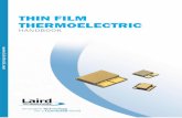 THIN FILM THERMOELECTRIC - Mouser · PDF fileTHR-UM-THIN FILM THERMOELECTRIC 1212 . ... Thermal Management Design ... between microprocessors and heat sinks, in order to increase thermal