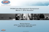 PPDM Data Management Symposium March 7, 2012 · PDF filePPDM Data Management Symposium March 7, 2012 Houston . PPDM HOUSTON 2012 . Experts in Geomatics, Surveying, Positioning, Geospatial