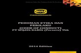 PEDOMAN ETIKA DAN PERILAKU (CODE OF CONDUCT) · PDF file2 Pedoman Etika Dan Perilaku (Code Of Conduct) COC Edition 2014 Table Of Contents Front Cover 1 Table of Contents 2 Introduction3