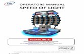 OPERATORS MANUAL SPEED OF LIGHT -  · PDF fileOPERATORS MANUAL SPEED OF LIGHT . Read this manual BEFORE operating the machine. Keep this manual for your reference. Go