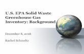 U.S. EPA Solid Waste Greenhouse Gas Inventory: · PDF fileCH4 - Oxidation Generation CH4 - Oxidation CH 4 recovery Estimated from 4 secondary databases = high uncertainty Direct measurements