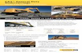 General Duty Undercarriage eBlast 2.0 - Quinn · PDF fileCAT® General Duty Undercarriage ... • Genuine Cat parts • Components are interchangeable with HD/GLT ... D6H/R/T D6M/N