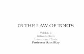 03 THE LAW OF TORTS - Home - The University of Sydney 2016-17/LEC Torts... · TEXT BOOKS Dominic Villa Annotated Civil Liability Act Lawbook Co. (2016) Balkin and Davis The Law of