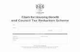 Claim for Housing Benefit and Council Tax Reduction Scheme · PDF fileAbout your claim for HOUSING BENEFIT AND COUNCIL TAX REDUCTION SCHEME Please answer ALL questions carefully. If