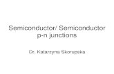 Semiconductor/ Semiconductor p-n junctions - UW · PDF file1. semiconductor – metal Schottky contact 2. semiconductor – semiconductor p-n junction homojunction (p-Si : n-Si) ,