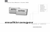 Sensors: Siemens Milltronics Multiranger 100/200 Quick ... · PDF filenon-inductive 1. All relays are ... breaker in the building installation. ... must be in close proximity to the