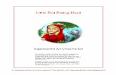 Little Red Riding Hood - Playbooks Roleplay · PDF fileLittle Red Riding Hood Supplemental Activities Packet This packet contains classroom activity suggestions and worksheets to reinforce